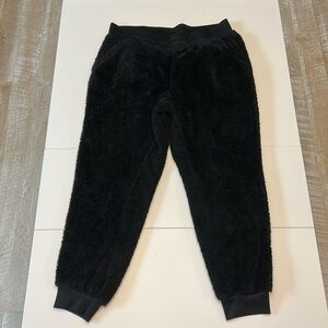 RBX Black Fuzzy Sweat Pants - Large